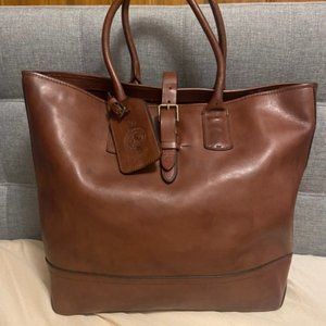 Ralph Lauren Leather Saddlery Tote Women's Handbags